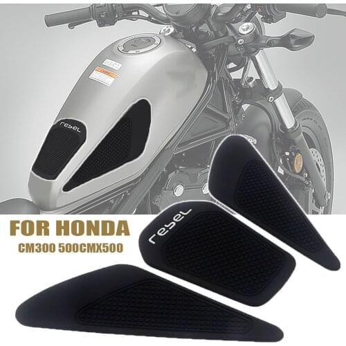 Retro Cafe Racer For Honda Rebel 300 Rebel 500 CMX 2017 2018 2019 Tank Rubber Sticker Protector Sheath Knee Tank Pad Grip Decal