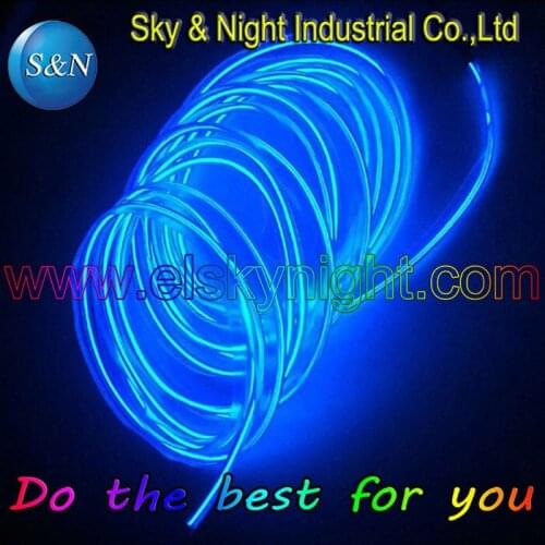 BLUE- NEW-5M-3.2MM SKIRT wire/Welted Wire/EL wire + High brightness