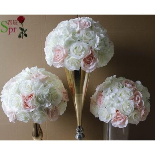 SPR Pink series table centerpiece flower ball artificial rose wedding flower wall backdrop road lead flower for party market