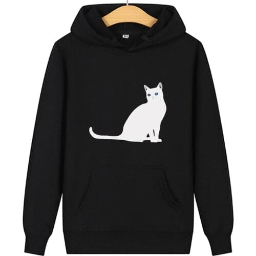Women Hoodies Cat Print Men Sweatshirts Sportswear Pullover Male Hip Hop Anime Hoodie Funny Streetwear Today
