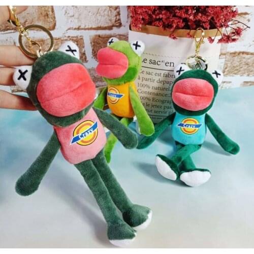 Funny Big Mouth Toy Frog Pendant Soft Plush Toys Cartoon Crying Toy Frog Hanging Pendant For Backpack Small Toys For Kids