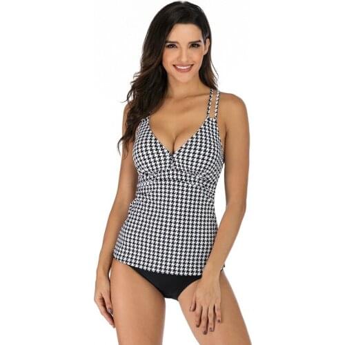 Ladies Comfortable Breathable Sexy Printed Swimwear Girly Swimsuit Sexy Bikini Pushing The Beach Elegant Retro