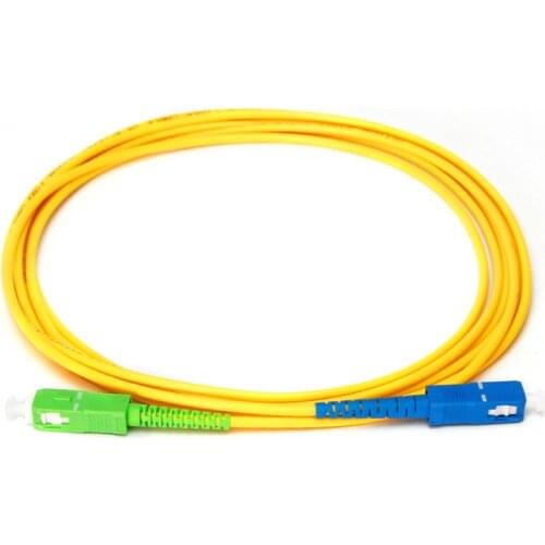 10PCS/Bag 1m 2m 3m SC APC to SC UPC Fiber Patch Cable Jumper, Patch Cord Simplex 2.0mm SM 5m 10m