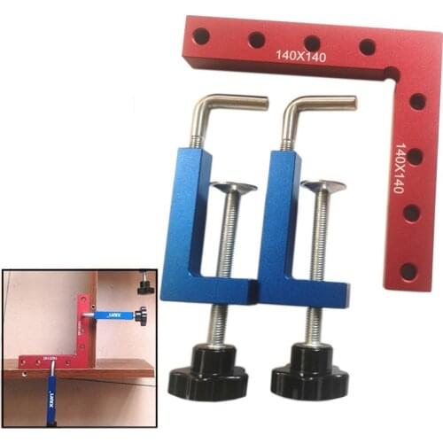 3pc/set Adjustable fixed clamps Right Angle 90 Degree L-shaped Auxiliary Fixture Positioning Panel Fixing Clip Woodworking tools