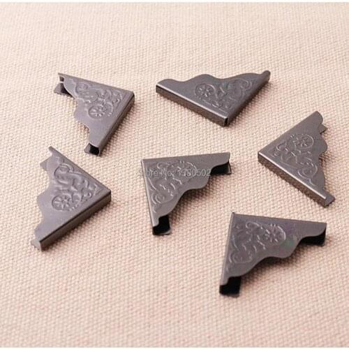 50pcs/lot black color Metal Corner Book Scrapbooking Albums Corner Protectors