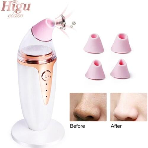 Blackhead Removal Facial Pore Deep Cleaning Face Diamond Beauty Device With Small Mirror Clean Skin Acne Pimple Remove Tool