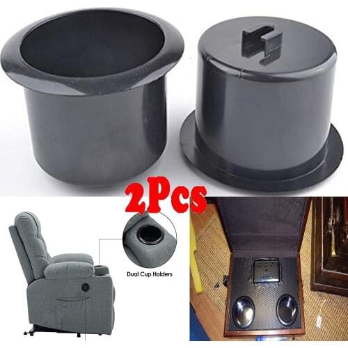 AUXPhome 2-Pack Drop-in Cup Holders Cup Drink Holder for Car Marine Boat Rv Recliner Handles Insert Cup Holder Sofa Secti