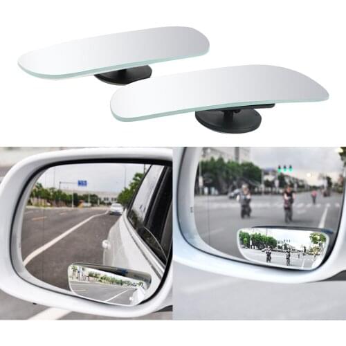 Auto Rearview Auxiliary Mirror Convex Blind Spot Mirror 1 Pair Car Accessories Parking Car Mirror 360 Degree Wide Angle