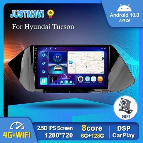 JustNavi Car Radio Android 10.0 Carplay Multimedia Video Player For Hyundai Tucson 2006-2013 Auto DSP GPS Bluetooth Navi 1280P