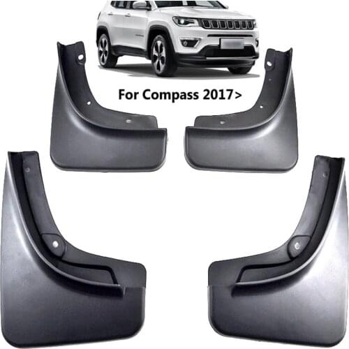 Car Mud Flaps For Jeep Compass 2017 2018 Mudflaps Splash Guards Mud Flap Mudguards Fender Front Rear Car Styling Accssories 4pcs