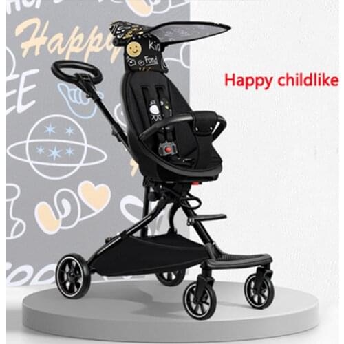 Baby stroller artifact ultra-light folding children two-way stroller baby high landscape stroller