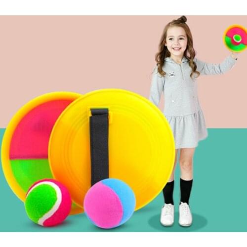 Kids Outdoor Sport Game Props Sucker Sticky Ball Toys For Children Parent Throw And Catch Interactive Play Game Educational Toys