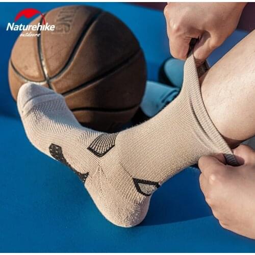 Naturehike 2 Pairs Cooland Comfortable Fitness Socks Breathable Outdoor Sports Running Basketball Socks