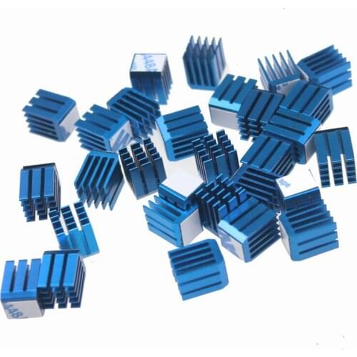 Gdstime 200 PCS GDT - X9 Cooler Aluminum Heatsink Cooling Fan Blue Heat Sink for 9mm x 9mm x 12mm Cooling Radiator High Quality