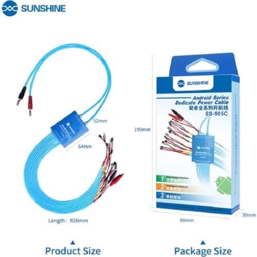 SS-905C Power Supply Cable Android One Button Boot Control line for Huawei Xiaomi Android Phone Power Supply Line Test Cable