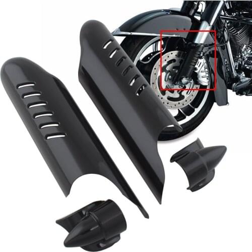 Motorcycle Lower Fork Leg Cover Guard Deflector Shield Cover For Harley Touring Street Electra Tri Glide Road King 2000-2013