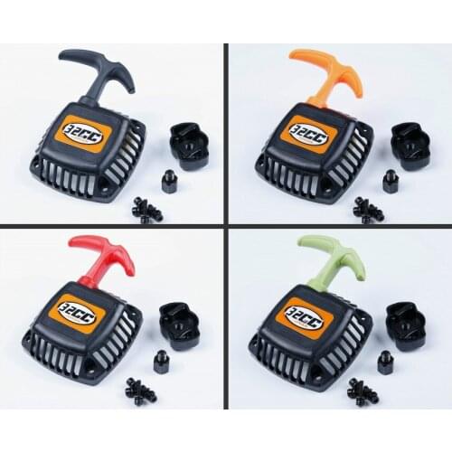 Easy Start Ratchet Pull Starter with Starter Pulley Fit 32cc Engine Parts Fit for 1/5 HPI ROVAN ROFUN KM GTB TS BAJA Lois 5ive-T