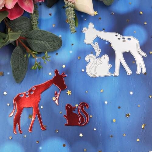 Deer and squirrel metal cutting dies 2019 new DIY scrapbook greeting CARDS gift CARDS decorative arts and crafts embossed molds