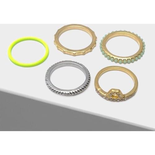 JZ13052-P51 Amorita boutique Fashion acrylic material ring