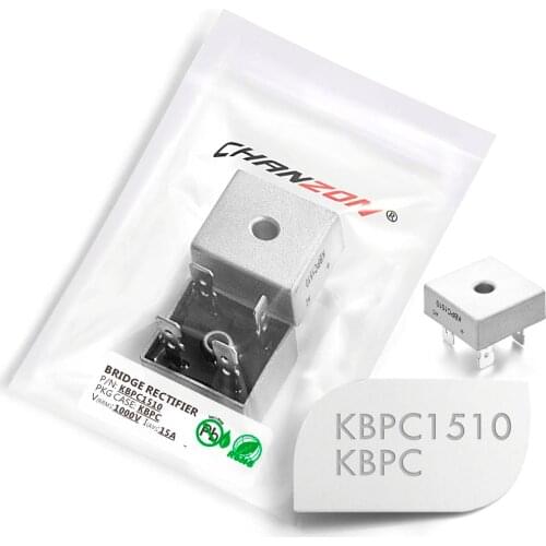 2 Pcs KBPC1510 Bridge Rectifier Diode 15A 1000V KBPC 1510 Single Phase Full Wave 15 Amp 1000 Volt Electronic Silicon