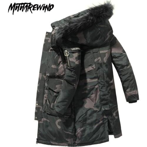 -30 Degree Winter Jacket Men parkas Thicken Coat Keep Warm Windbreaker Men Hooded Fur Collar Long Jackets Outdoor Down Jacket