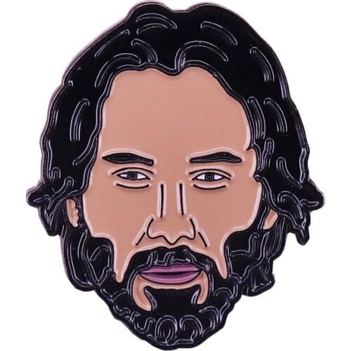 Keanu Reeves lapel pin John Wick movie fans art collector