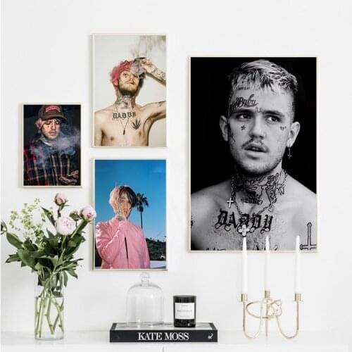 Wall Art Modular Hd Printed Pictures Nordic Style Rapper Lil Peep Painting Modern Canvas For Living Room Home Decoration
