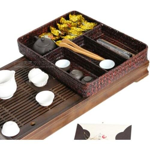 Natural manual seaweed series home daily necessities desk storage basket office stationery and utility remote storage basket