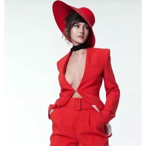 New shallow top big eaves 100% wool top hat concave shape banding felt big brim fedoras