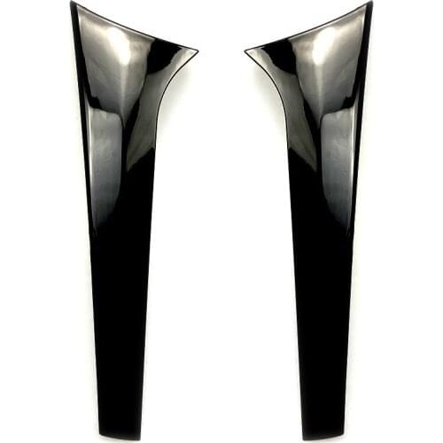 New High Quality 2PCS Glossy Black Rear Window Spoiler Side Wing Trim Cover For Mercedes Benz ML GLE Class W166 2012-2018