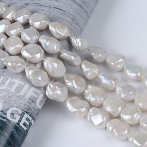 Wholesale natural white pink and purple special shape baroque shape freshwater pearl