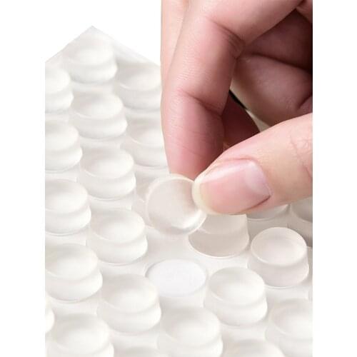 4 Sizes Self-adhesive Rubber Damper Buffer PadFurniture Door Stopper Durable Collision Cushion Prevent Noisy Bumper Silicone Pad