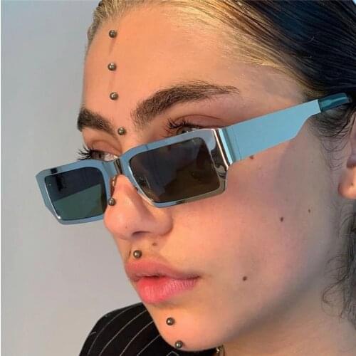 Newest Metal Frame Mens Sunglasses Square Designed Women Punk Sun Glasses Female Eyeglasses UV400 Oculos De Sol Gafas