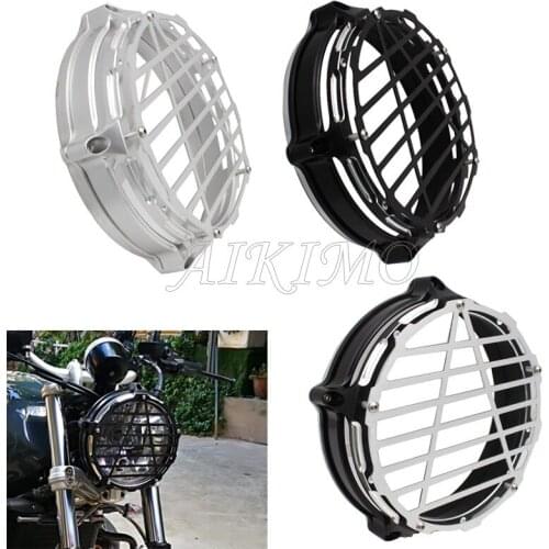 Motorcycle Headlamp Protector Cover Guard Headlight Bezel Trim Ring For BMW R nineT R9T Scrambler 14-17