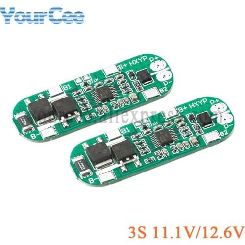 5pcs 3S 11.1V 12.6V 18650 Li-ion Lithium Battery Protection Board Module 3 Cells 7A PCB BMS Charger Charging Module 3S-CM10