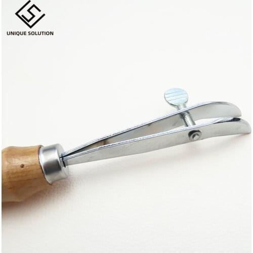 1pc Handle Leather Edge Creaser Leathercraft Marking Edge Decorate Line Tool Stainless Steel Blade Shallow Groove Press Line