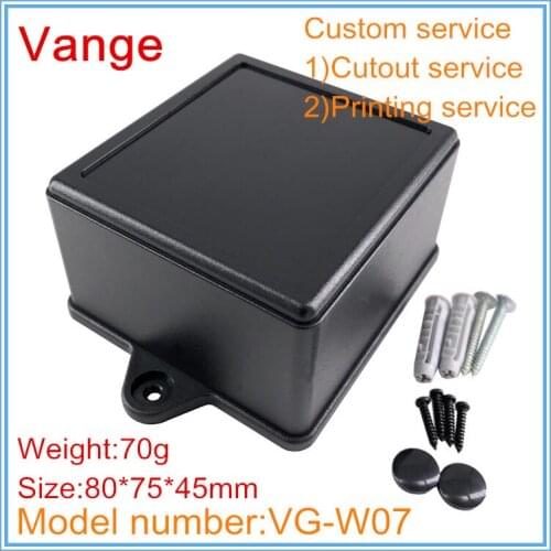 1pcs/lot mould making injection box 80*75*45mm ABS plastic diy enclosure housing for industrial control equipment