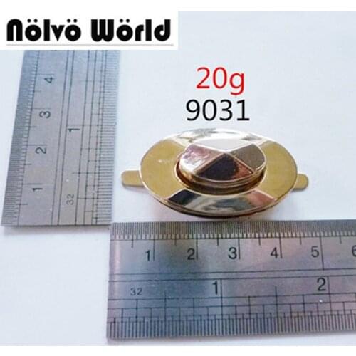 10pcs Creative turn lock bags metal functional twist locks for handbags wallets DIY workshop hardware