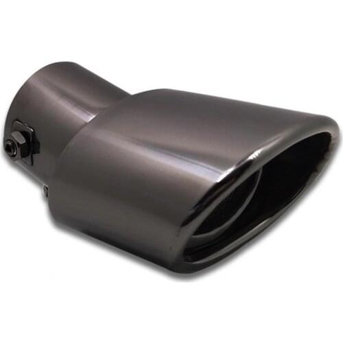 80% Hot Sell 701 Muffler Pipe High Hardness Corrosion Resistance Black Car Exhaust Muffler Tip Pipe for Corolla