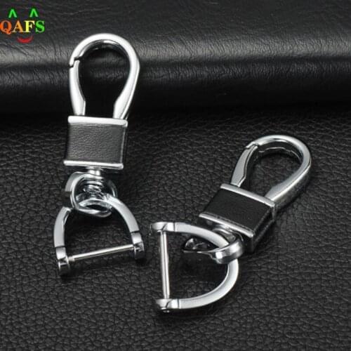 Car Keychain Thick Rod Classic D Shape Horseshoe Key Holder