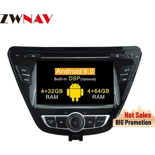 DSP Android 9.0 Car dvd player For Hyundai Elantra 2014+ Avante(MD) 6 Car gps navigation stereo multimedia Radio type recorder