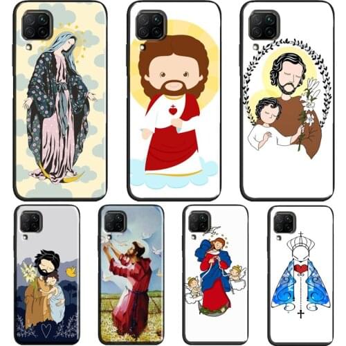 Jesus Couple Amen Cruz Amor Case For Huawei P20 Lite P40 P30 Pro Nova 5T P Smart Z 2019 2021 Honor 10 Lite 9X 8X Cover