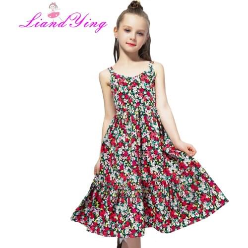 Baby Girls Dress Summer 2020 Fashion Children Clothing Kids Flower Dress Chiffon Princess Costume Vestidos 8 9 10 11 12 Yrs