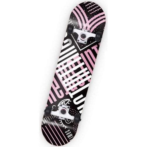 Adult Childrens Skateboard Deck, Full Board with ABEC-7 Bearing 8-Layer 80a Maple Deck Sturdy Skateboard with Graffiti Pattern