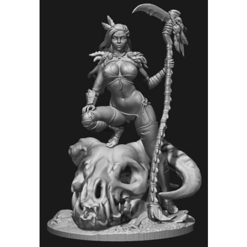 75mm Resin Model Figure GK,With scenes , Unassembled and unpainted kit