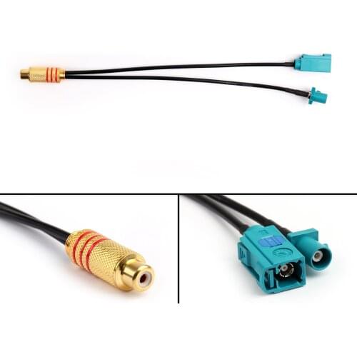 Artudatech 1 Pcs RCA Jack to Universal Fakra "Z" Male & Female Jack Pigtail RG174 Cable 20cm