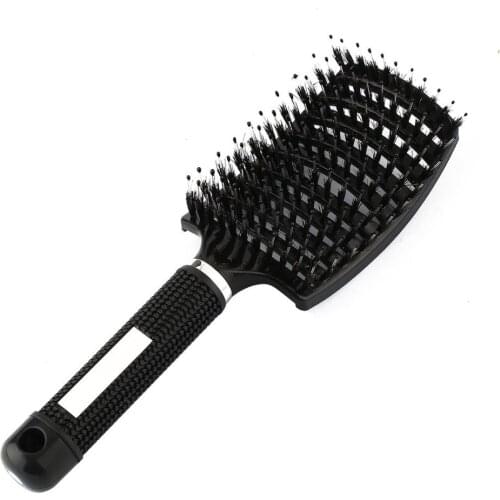 Curly Long Hair Comb Brush Styling Massage Women Salon Professional Wet Hairdressing Tool Soft Lightly Detangling Hair Brush