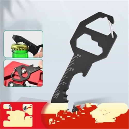 Hot selling multifunctional cassette outdoor tool keychain braided rope screwdriver pendant jewelry