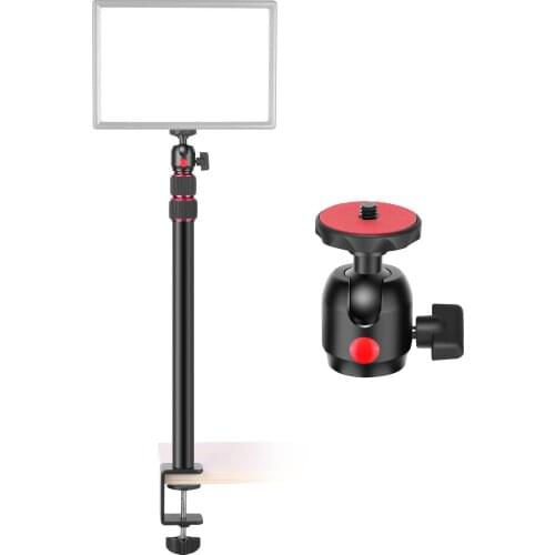 Neewer Desk Mounting Stand, Adjustable Tabletop Light Stand Clip Stand with Ball Head Adapter for Video Light/Ring Light/DSLRs