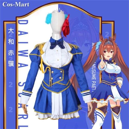 New Game Umamusume:Pretty Derby Daiwa Scarlet Cosplay Costume Blue Battle Uniform Female Activity Party Role Play Clothing XS-XL